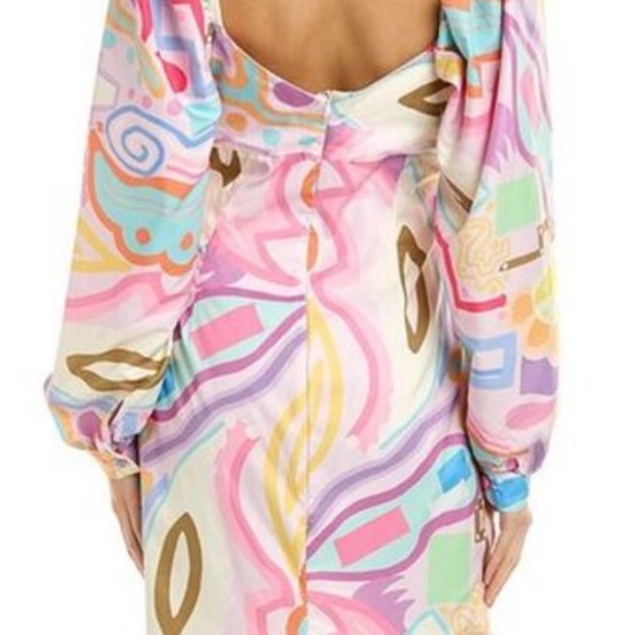 NWT $195 Liliana Meza Gianni dress Sz Medium.  Colorful & playful & comfortable - Picture 16 of 16